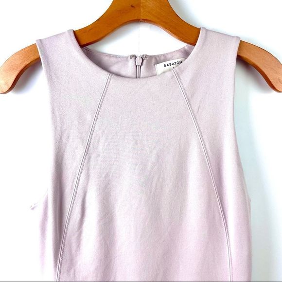 Babaton Soft Pink Miguel Sleeveless Sheath Dress 6 - Picture 4 of 8